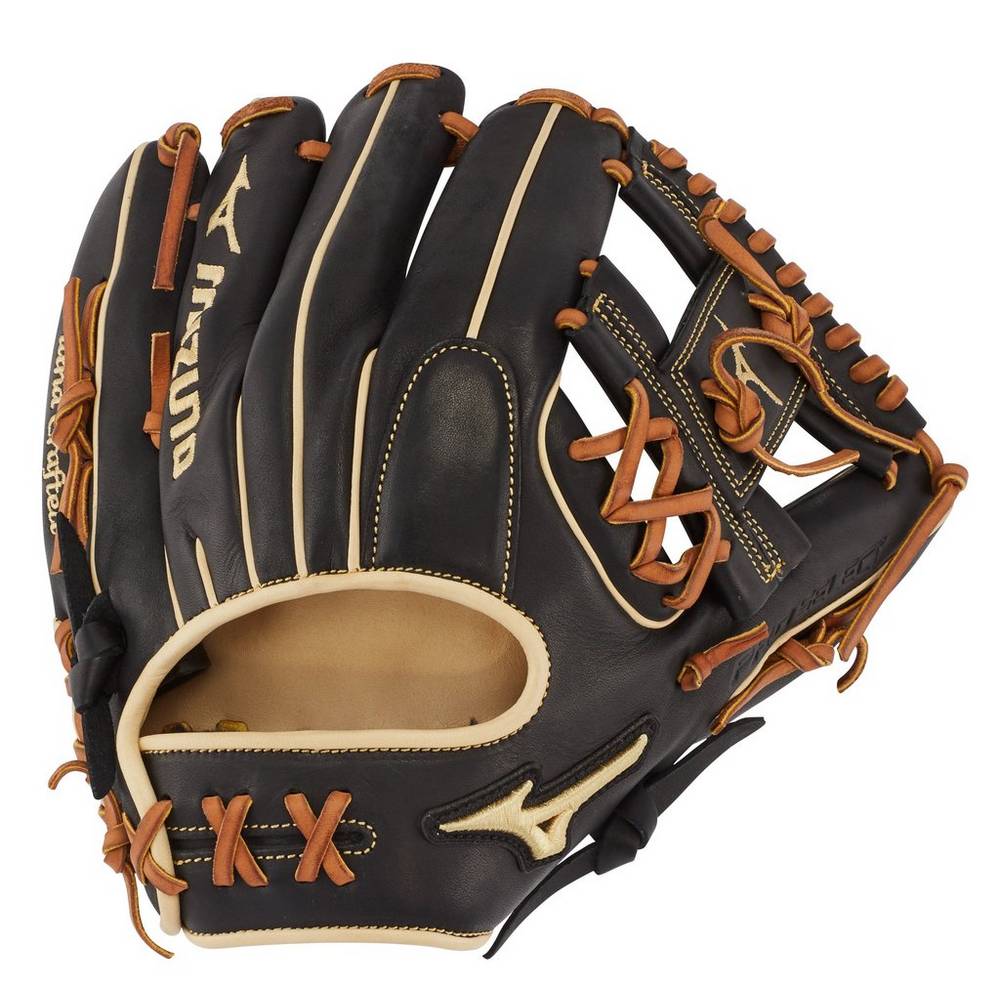 Guantes De Beisbol Mizuno Pro Select Infield 11.5" - Regular Pocket Hombre Negras Ofertas ZECW-37856